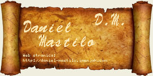 Daniel Mastilo vizit kartica